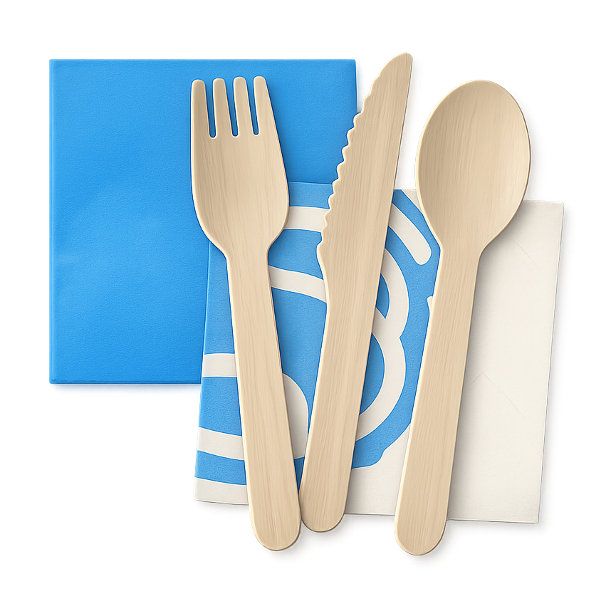 Utensils & Napkins (1 Set)