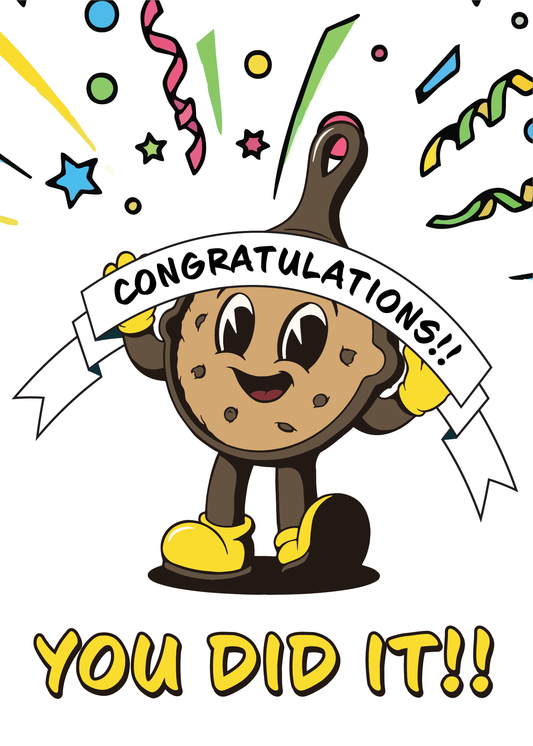Card for Achievements - Congratulations you did it!