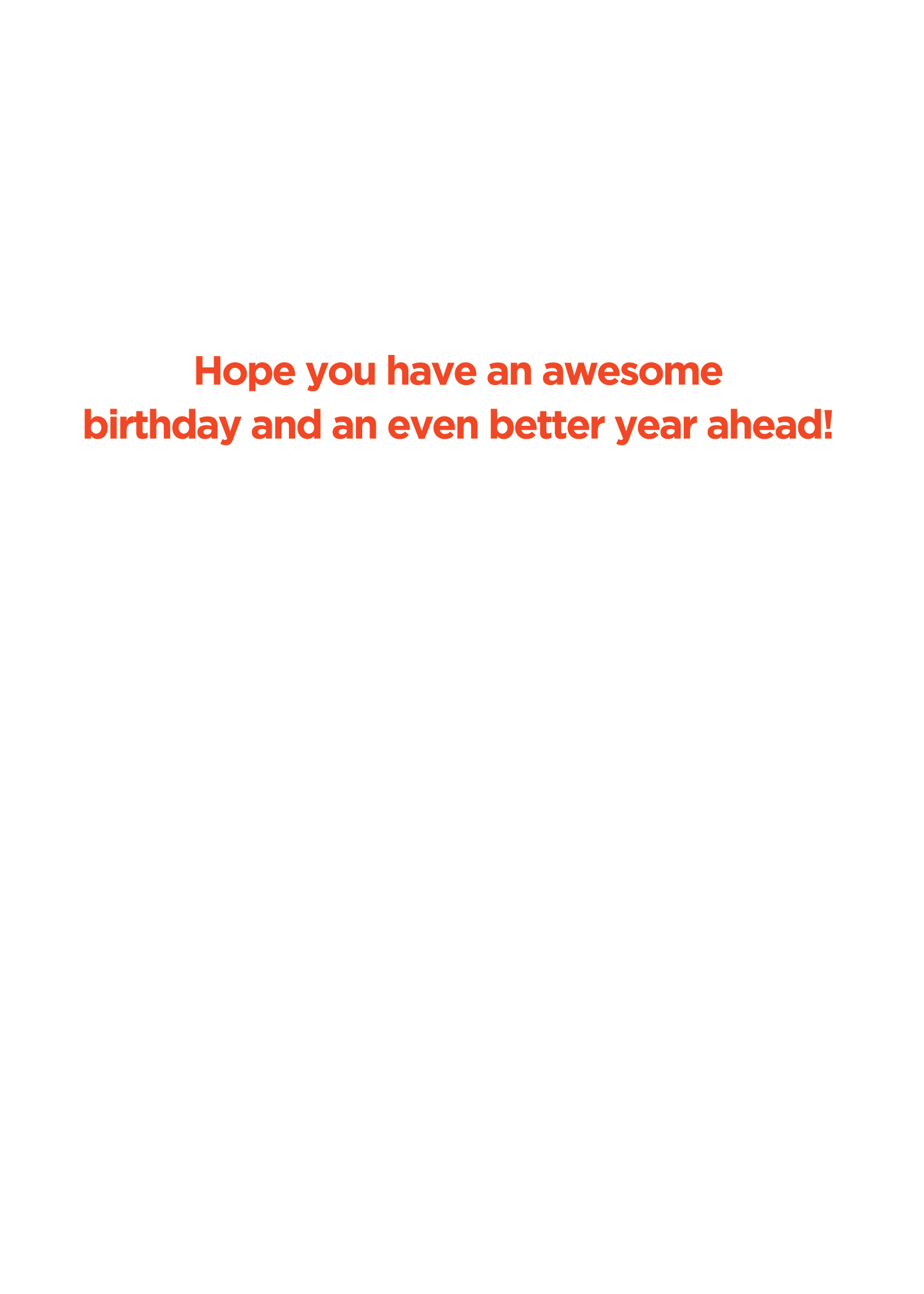 Card for Birthdays - Happy Birthday to You